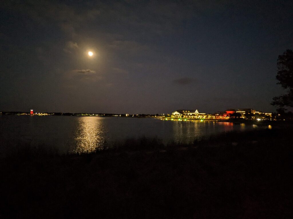 Babcock Ranch community at night